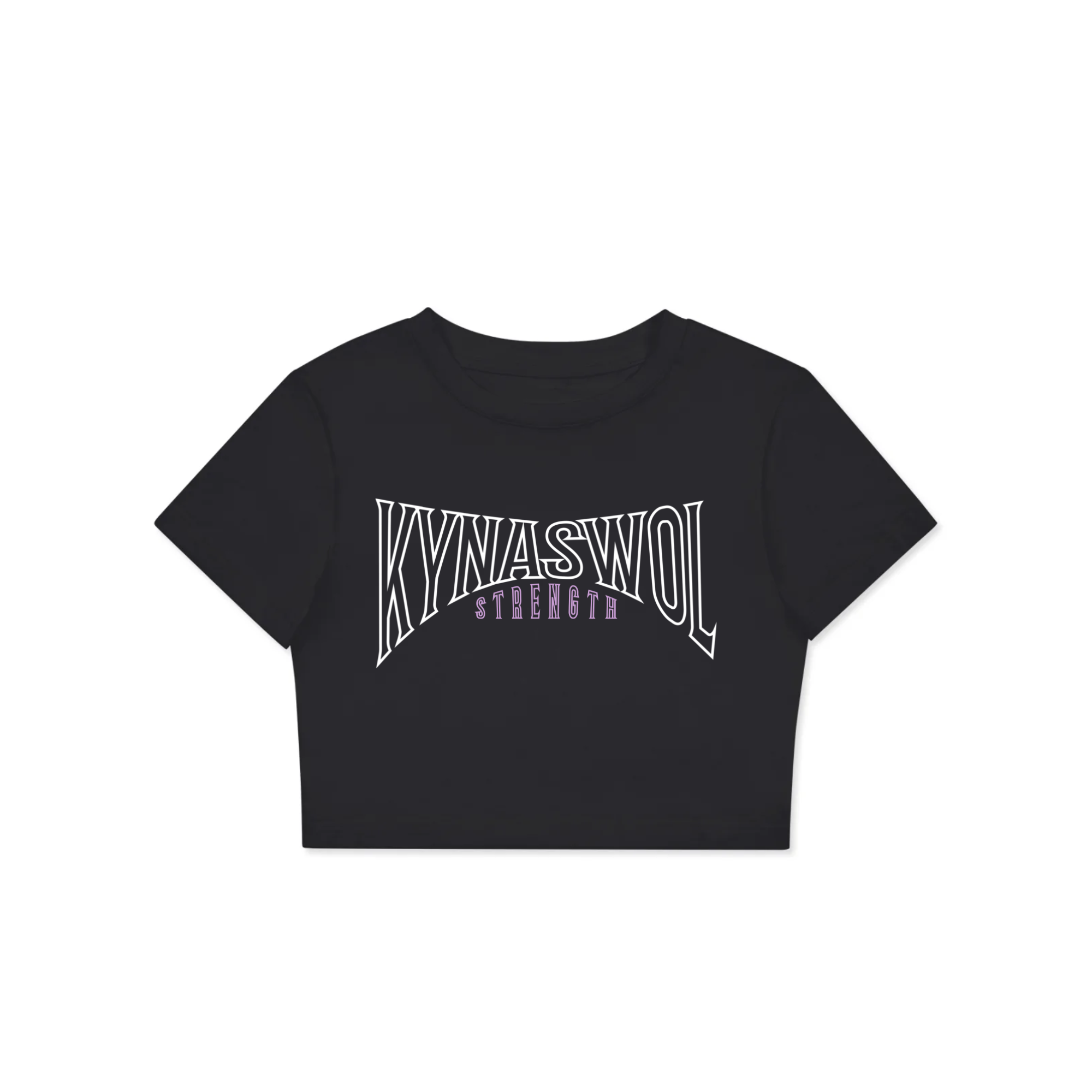 Black Crop Baby Tee